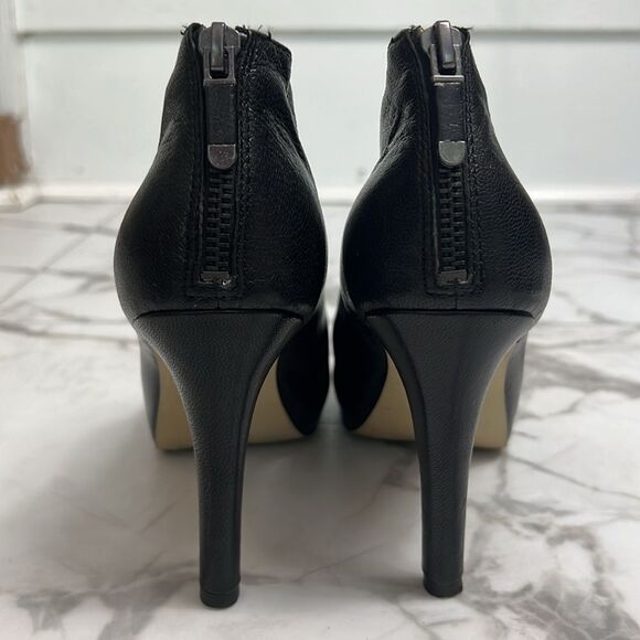 B. Makowsky Black Leather Nyle Shooties Size 7.5M - Picture 7 of 13